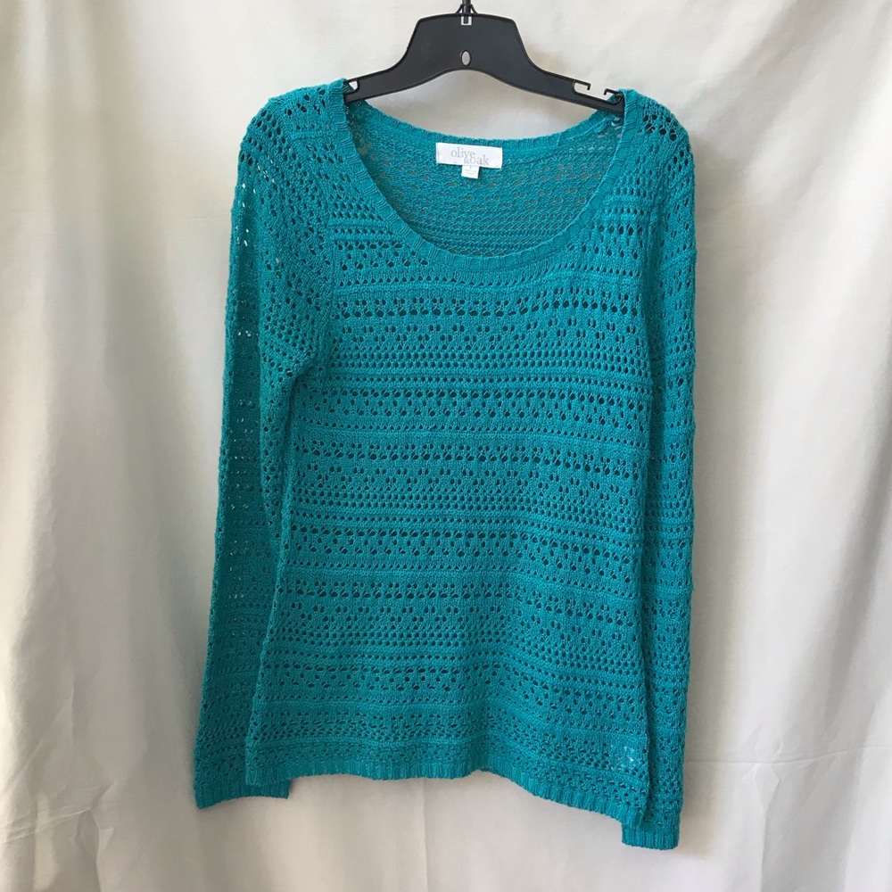 Olive and Oak Open Knit Sweater size Large